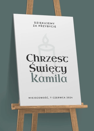 Tablica powitalna - Chrzciny #5