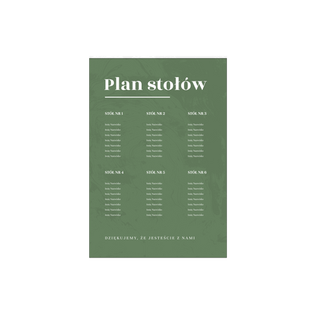 Plan stołów - Wesele #12