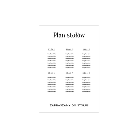 Plan stołów - Wesele #3