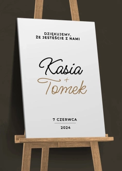 Tablica powitalna - Wesele #7